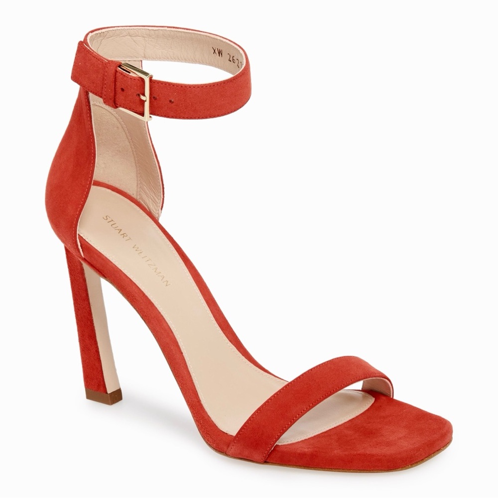 STUART WEITZMAN | Nudist Curve Suede Heels